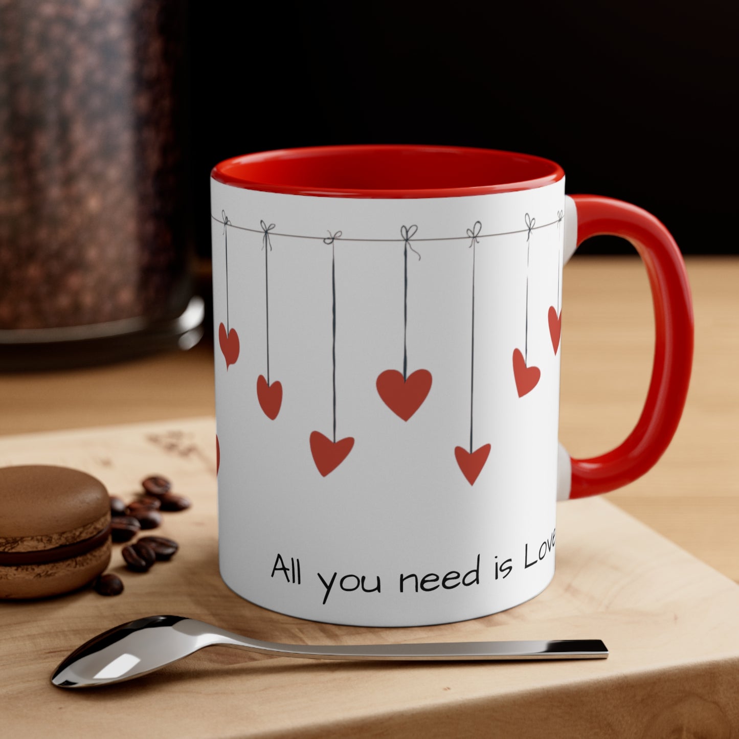 Valentine Accent Coffee Mug, 11oz