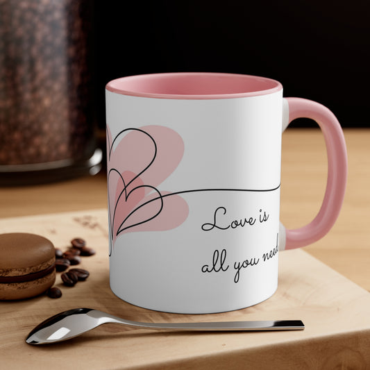 Valentine Accent Coffee Mug, 11oz