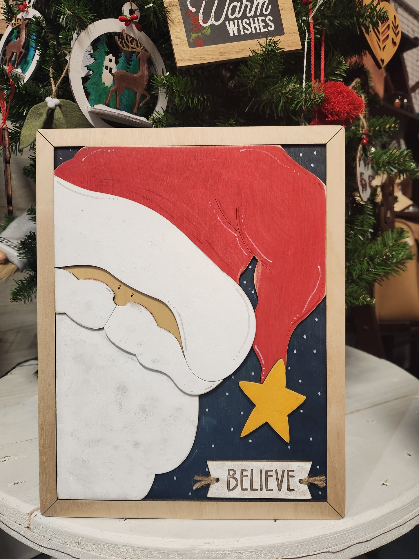 Santa Believe Sign