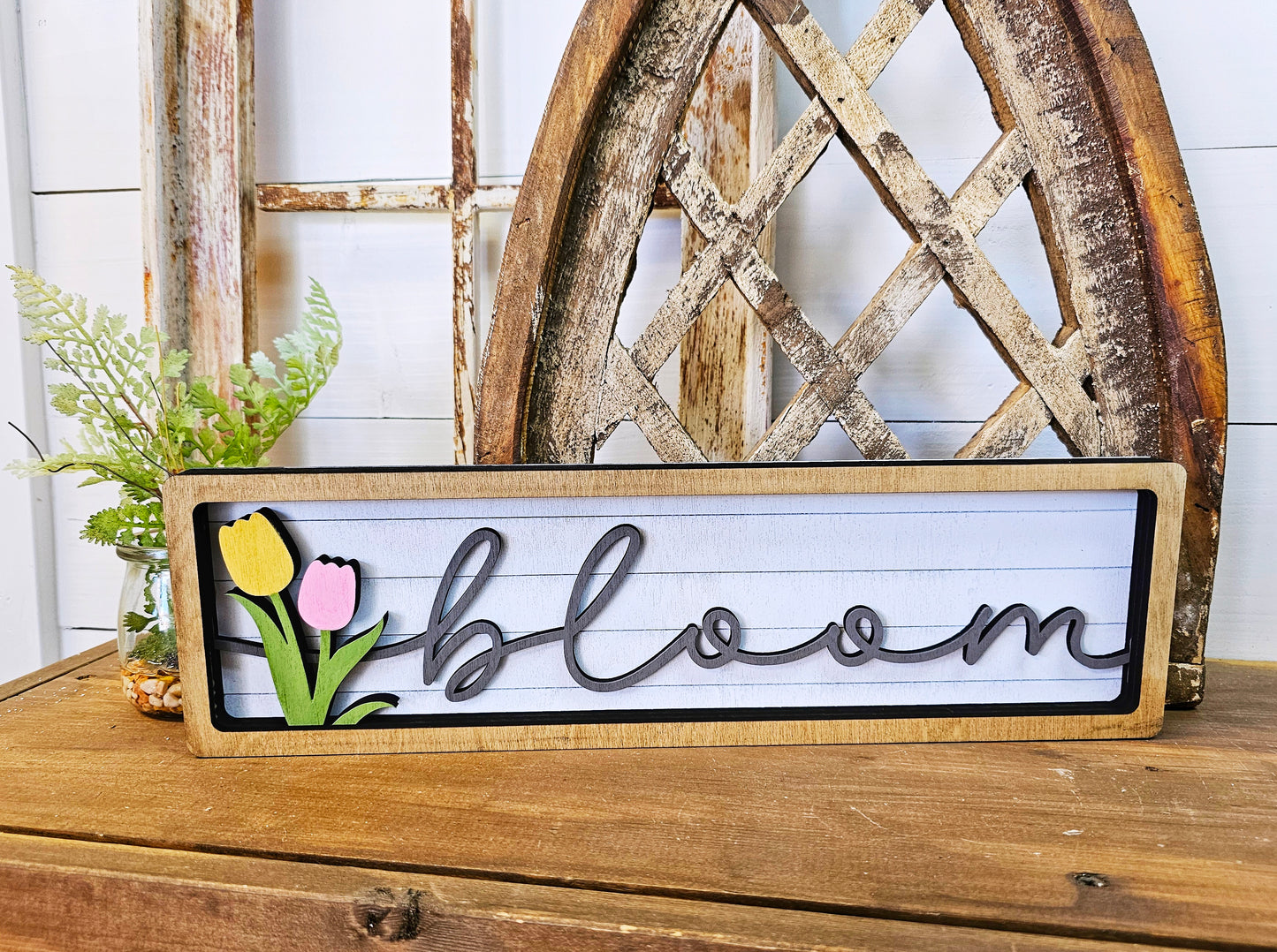 Bloom Rectangular sign