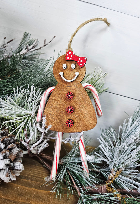 Gingerbread girl or boy pop-out kit