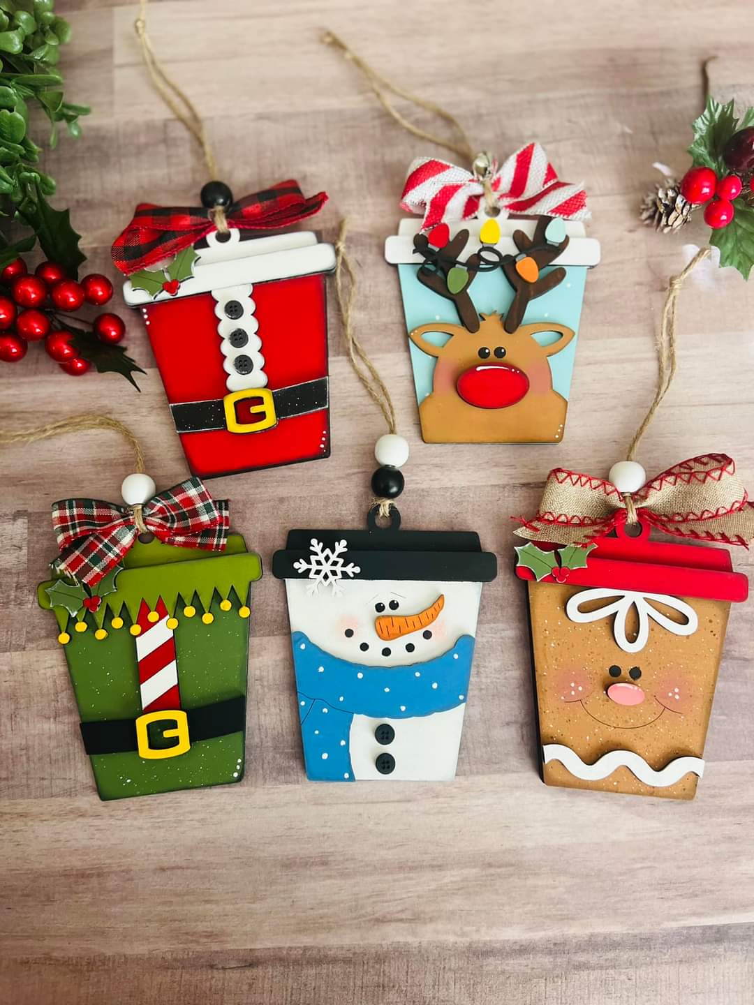 Ornament Painting -set of 4