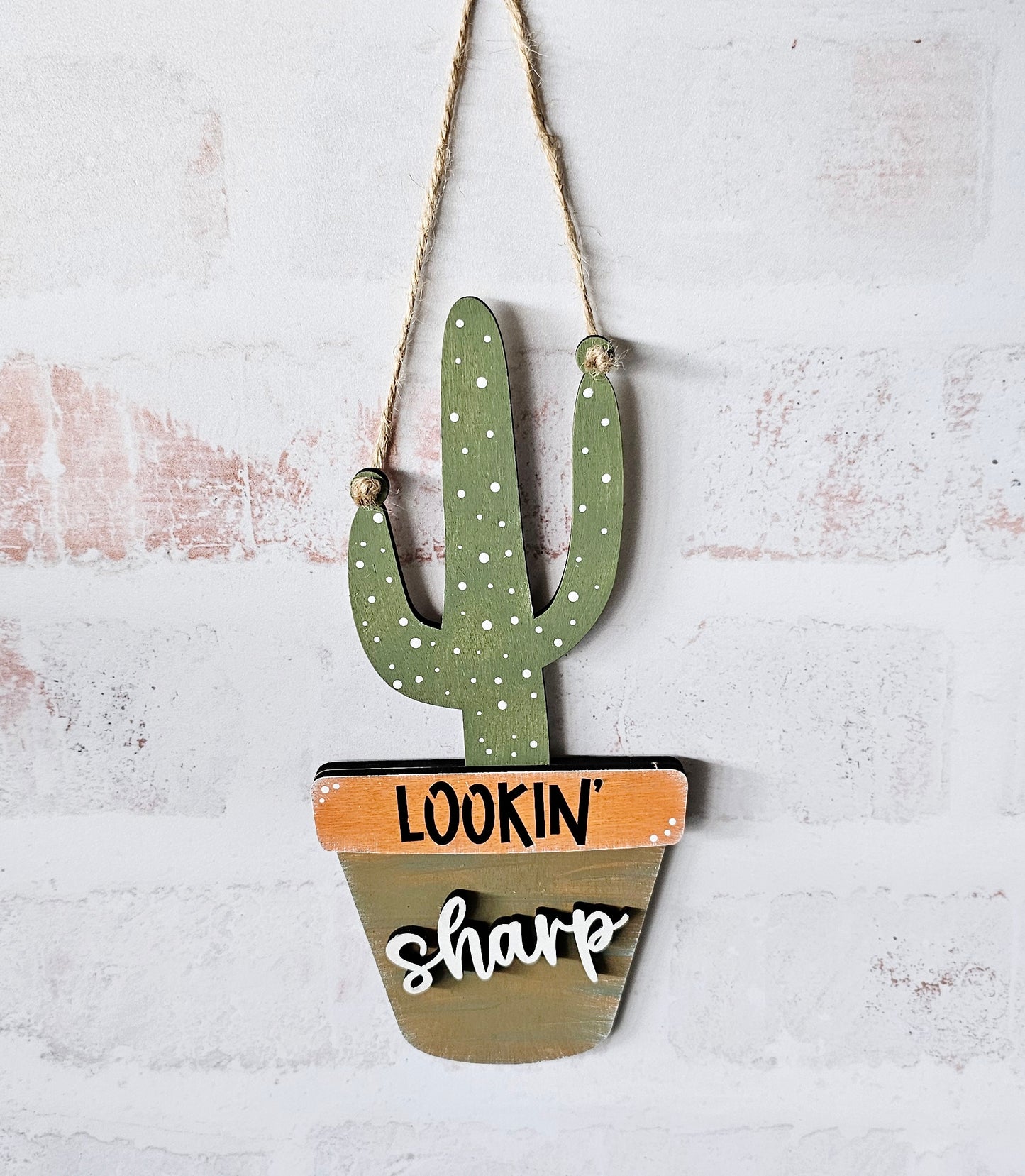Lookin' Sharp Cactus Hanger Pop-out
