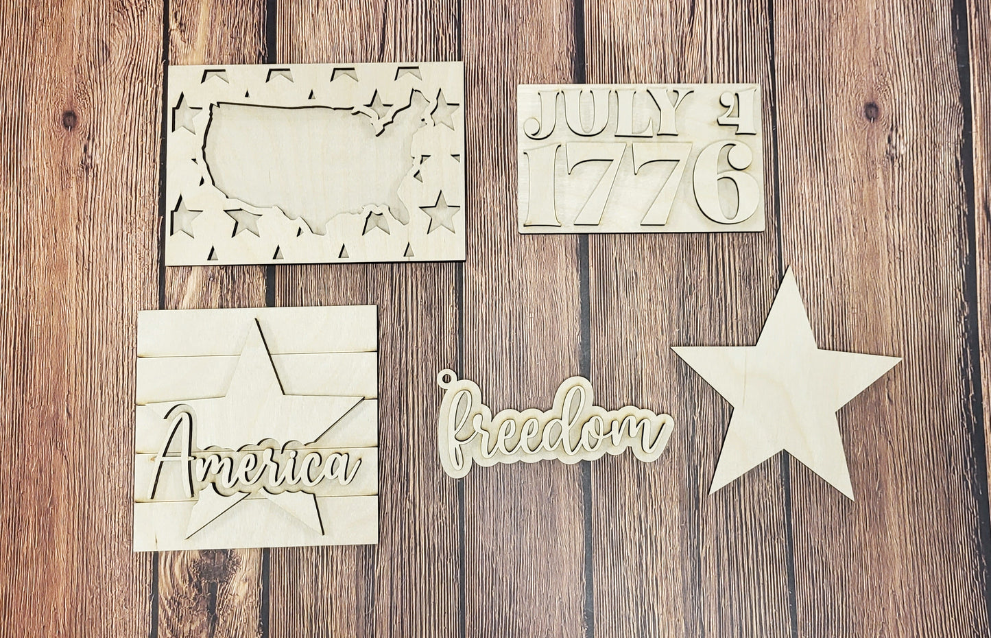 July 4th tier tray set