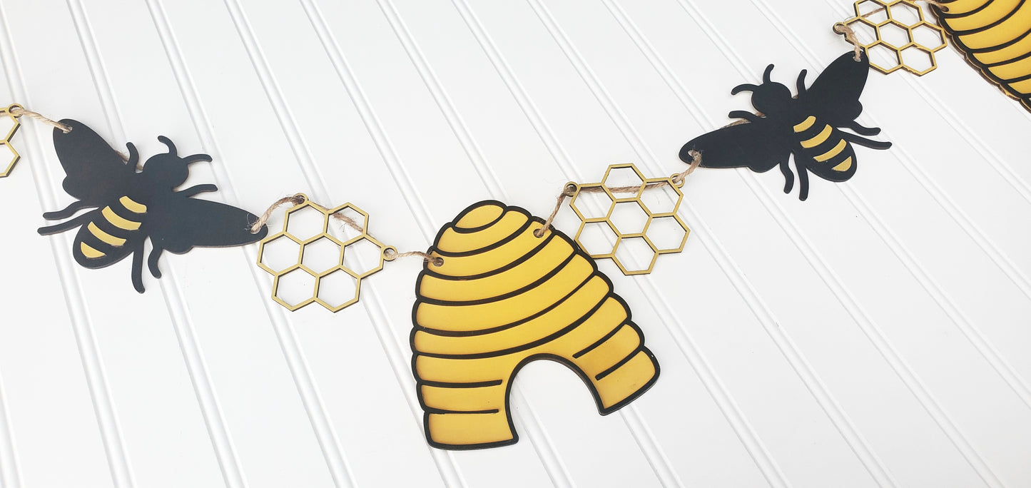 Bee themed tier tray set