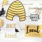 Bee themed tier tray set
