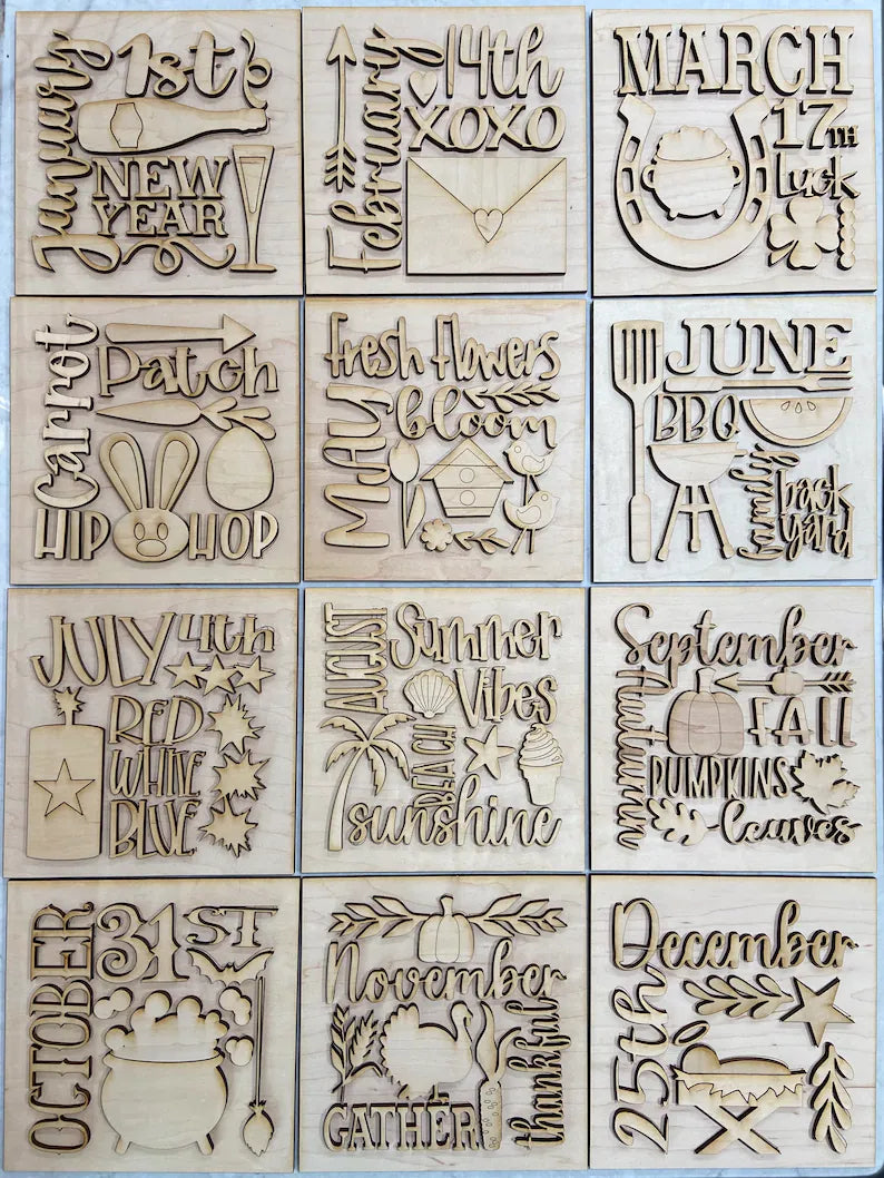 Interchangeable Themed Holiday Sign