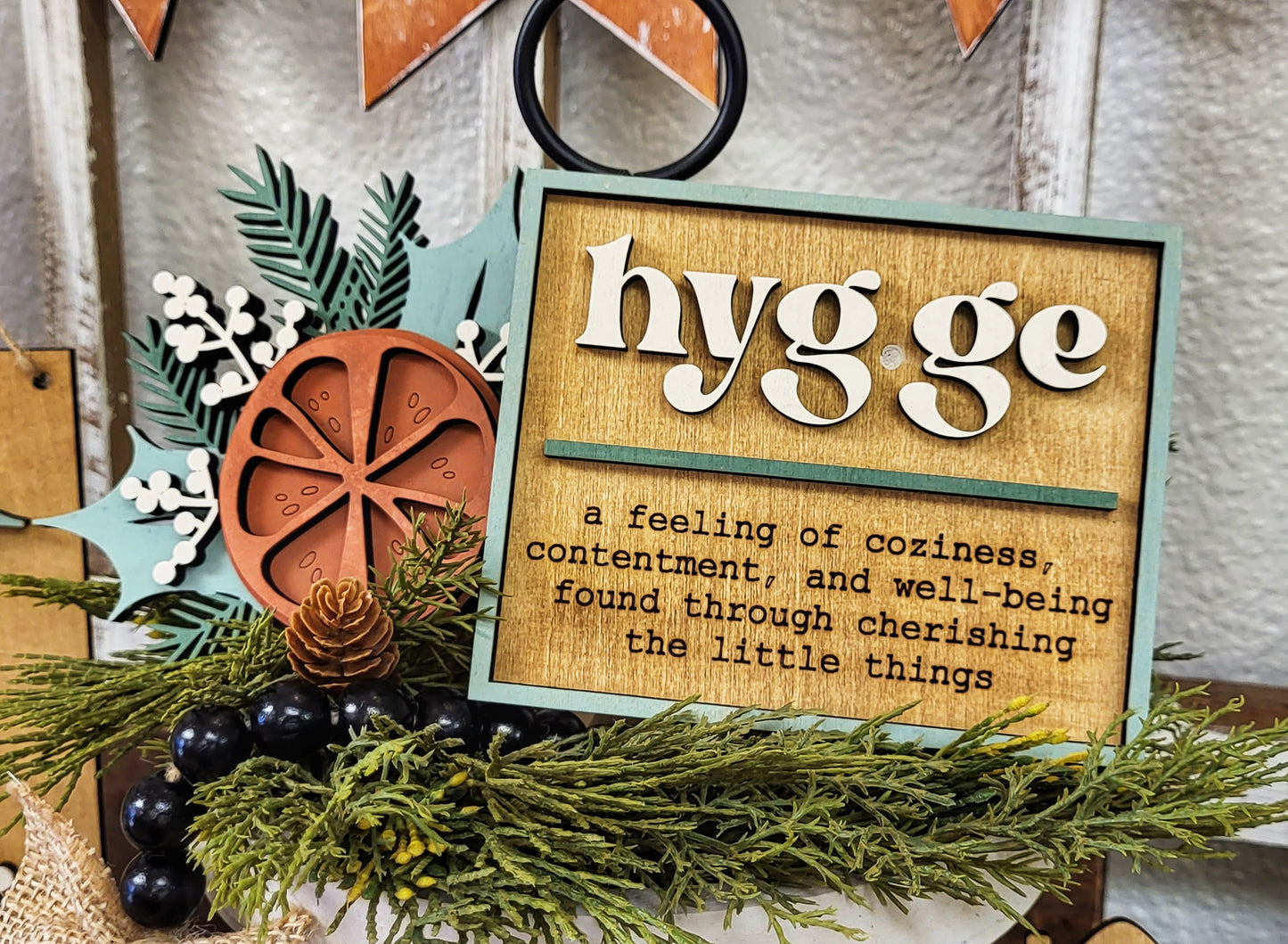 Hygge Holiday tier tray set